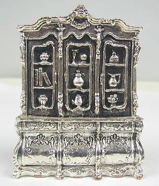 Sterling Silver cabinet miniature 