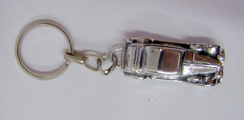 Silver Old Car Key chian