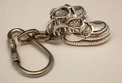 Sterling Silver Shoes Key Chain