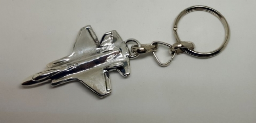 F-35 Silver Key Ring