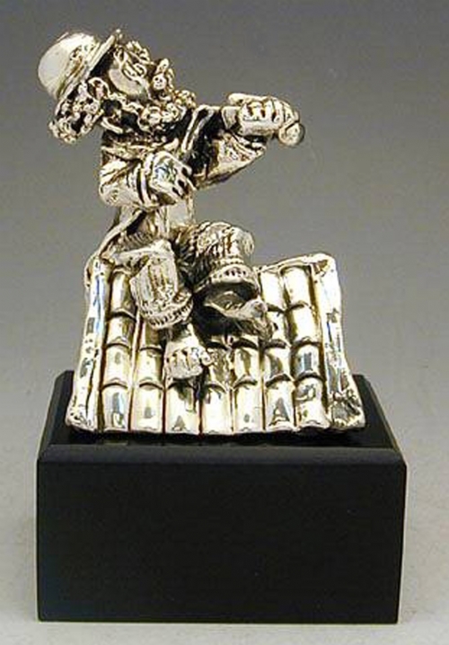 Sterling Silver Fildder on The Roof Figurine
