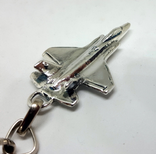 F-35 Silver Key Chain